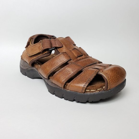 Earth Spirit Gelron 2000 Fisherman 2513067 Brown Leather Sandals, Mens Sz 8 - Picture 2 of 12